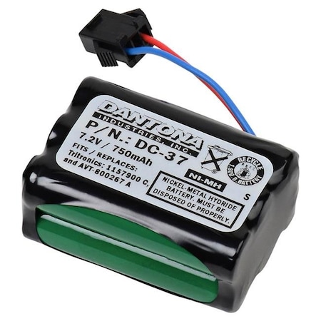 Dantona Dantona DC-37 7.2V & 750 mAh Replacement Nickel Metal Hydride Battery for Trtronics 1157900-c Dog Collar DC-37